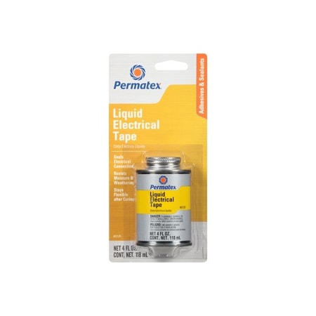 Permatex Automotive Auto Liquid Electric Tape 4fl.oz. brush top can, carded 85120